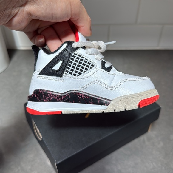 Air Jordan 4 Retro Flight Nostalgia Toddler Baby Boy Size 6C - Picture 6 of 9